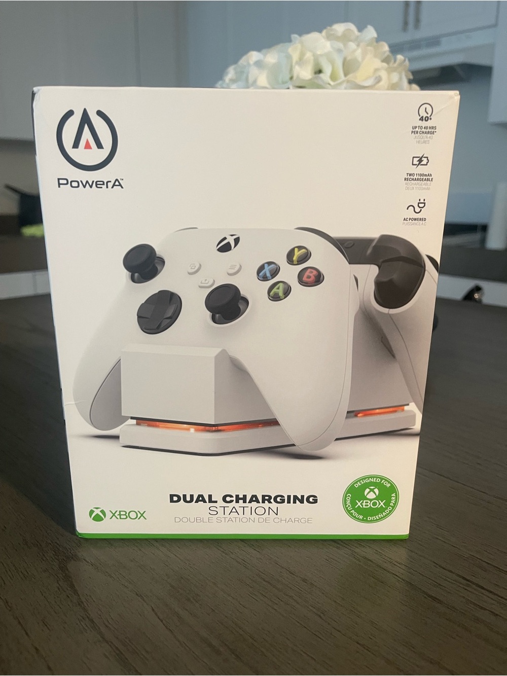 White Dual Charging Station for Xbox Controllers